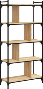 vidaXL Βιβλιοθήκη 5 Επιπέδων Sonoma Δρυς 76 x 32 x 158 εκ. Επεξ. Ξύλο