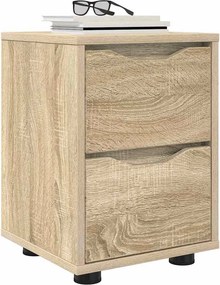 vidaXL Κομοδίνα 2 pcs Δρύς Sonoma 30,5 x 30 x 43 εκ Επεξεργασμένο ξύλο