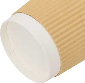 vidaXL Χάρτινα ποτήρια καφέ 500 τεμάχια 16oz 400ml καφέ