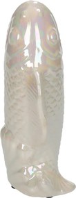Βάζο ArteLibre Ψάρι Ιβουάρ Κεραμικό 11.5x7x21.5cm