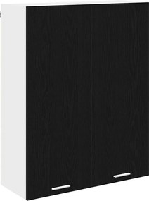 vidaXL Κρεμαστό ντουλάπι Μαύρη Οξυά 80 x 31 x 100 εκ.