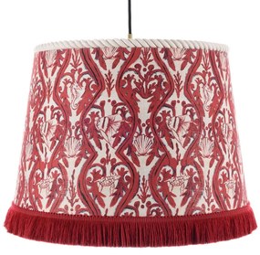 Φωτιστικό Οροφής Syracuse Cl50416 Ø35Xø45Xh30 E27 White-Red Mindthegap Metal, Fabric