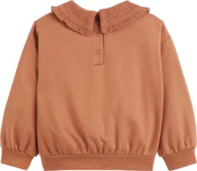 Φούτερ από φανέλα με στρογγυλό γιακά