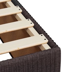 ΚΡΕΒΑΤΙ BOXSPRING ΜΕ ΣΤΡΩΜΑ ΣΚΟΥΡΟ ΚΑΦΕ 120X190 ΕΚ ΥΦΑΣΜΑΤΙΝΟ 3292005