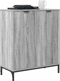vidaXL Πλαϊνό γραφείο Γκρίζο Σονομα 69,5 x 33 x 82 εκ.