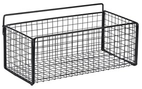 Καλάθι Οργάνωσης Κρεμαστό Cage 02-28251 36x15x13cm Black Estia Μέταλλο