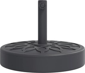 vidaXL Βάση Ομπρέλας Ασημί για Ιστό Ø38/48 χιλ. 25 κ. Γρανίτη