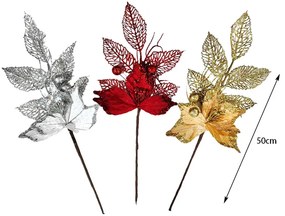 Χριστουγεννιάτικο κλαδί με γκλίτερ – Christmas branch with glitter