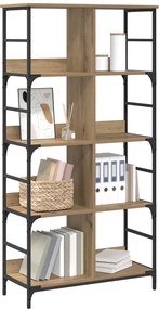 vidaXL Ράφι Βιβλίων 4 επιπέδων 78,5 x 33 x 153 εκ. μέταλλο PB