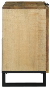 vidaXL Ντουλάπι Νεροχύτη 62 x 33 x 58 εκ. από Στερεό Ξύλο Μάνγκο και Τεχνητό Ξύλο