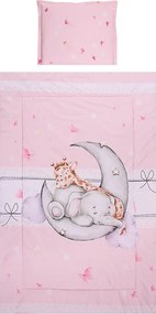 BEDDING SET 3  PIECES BUTTERFLIES PINK