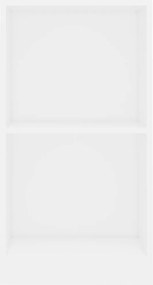 vidaXL Βιβλιοθήκη Λευκή 40x24x75 εκ. από Επεξ. Ξύλο