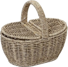 ΚΑΛΑΘΙ SYNTH. RATTAN ΜΕ ΚΑΠΑΚΙ ΟΒΑΛ ΜΠΕΖ 22Χ15Χ19ΕΚ