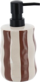 Dispenser Μπάνιου 350ml (Φ8.1x18.5) T-D Stripped Mocca