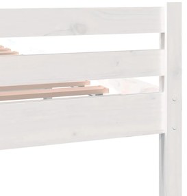 vidaXL Πλαίσιο Κρεβατιού Λευκό 160 x 200 εκ. από Μασίφ Ξύλο