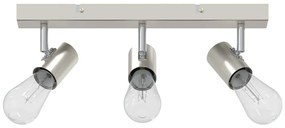 vidaXL Σποτ οροφής Βουρτσισμένο νικέλιο 38 x 6.5 x 11.5 εκ Ατσάλι