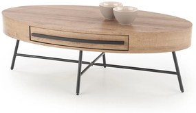 CAROLINA c.table, golden oak / black DIOMMI V-CH-CAROLINA-LAW DIOMMI-60-20489