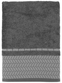 Πετσέτα Frond Anthracite Madi Χεριών 30x50cm 100% Cotton