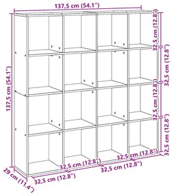 ΒΙΒΛΙΟΘΗΚΗ ΚΑΦΕ ΔΡΥΣ 137,5X29X137,5ΕΚ. ΕΠΕΞΕΡΓΑΣΜΕΝΟ ΞΥΛΟ 3310295