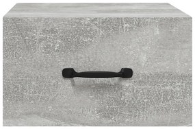 vidaXL Κομοδίνο Επιτοίχιο Γκρι Σκυροδέματος 35 x 35 x 20 εκ.