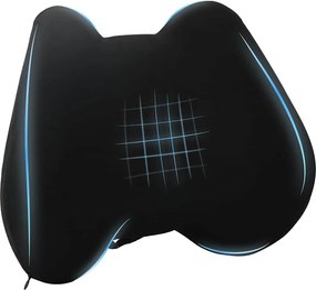 vidaXL Μαξιλάρι πλάτης Μαύρο Αφρός Μνήμης 40 x 32 x 13 εκ