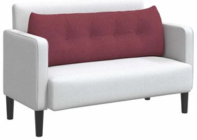 vidaXL Μαξιλάρι Πλάτης Κόκκινο 140 x 24 x 50 εκ ύφασμα