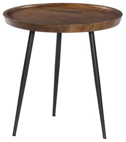 PENCIL 55 COFFEE TABLE ΦΥΣΙΚΟ ΜΑΥΡΟ 55x55xH55cm - 04-0958
