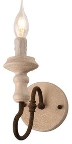 Φωτιστικό Τοίχου - Απλίκα EG171W12R 1ΧΕ14 12Χ21Χ24 Rust Aca Decor Metal