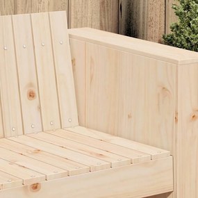 vidaXL Καναπές Κήπου Καφέ 134 x 60 x 62 cm Μασίφ ξύλο πεύκου