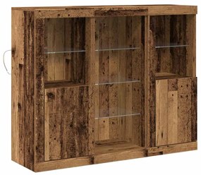 vidaXL Πλαϊνό γραφείο Παλαιό ξύλο 123 x 37 x 100 εκ Επεξεργασμένο ξύλο