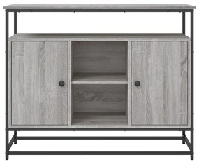 vidaXL Μπουφές Γκρι Sonoma 100x35x80 εκ. από Επεξεργασμένο Ξύλο