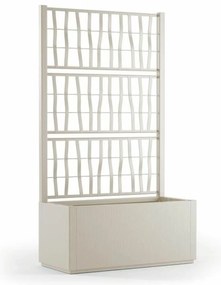 Βάζο Λουλουδιών Starwax Λευκό Ορθογώνιο 80 cm