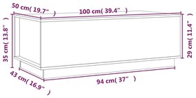 ΤΡΑΠΕΖΑΚΙ ΣΑΛΟΝΙΟΥ ΚΑΦΕ ΜΕΛΙ 100X50X35 ΕΚ. ΜΑΣΙΦ ΞΥΛΟ ΠΕΥΚΟΥ 813423