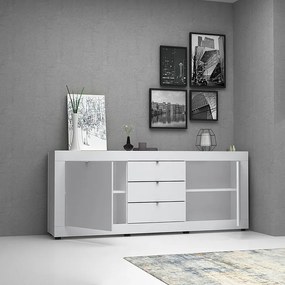 Μπουφές Ocean Megapap χρώμα λευκό 210x45x86εκ.