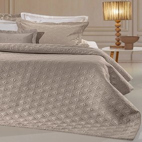 Κουβερλί Honour (Σετ 3τμχ) Taupe Guy Laroche Υπέρδιπλo 240x250cm Microsatin