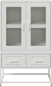 vidaXL Ντουλάπι Λευκό 68x39x111,5 εκ. από Χάλυβα