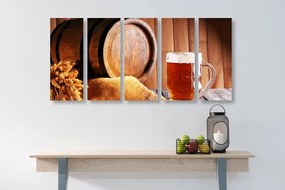 5 μέρη εικόνα βαρέλι μπύρας - 100x50
