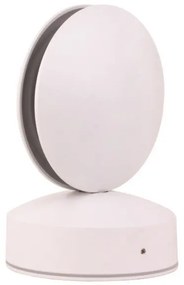 ARTE ILLUMINA ΦΩΤΙΣΤΙΚΟ ΤΟΙΧΟΥ ΣΤΡΟΓΓΥΛΟ LED 8W Φ110X120X165 3000K IP65 ΛΕΥΚΟ PLUS Eurolamp 145-20227