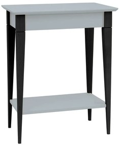 Κονσόλα Mimo S MIMOCSBL8 65x35x74cm Pearl Grey-Black Mdf, Wood