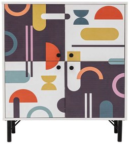 Παπουτσοθήκη - Ντουλάπι Multilux Sia 869VEL4526 95x36x111cm Multi Melamine, Metal