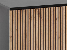 Μπουφές Sento K104 Mini-Φυσικό - Μαύρο