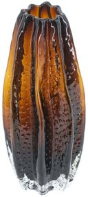 Διακοσμητικό Βάζο Briar 98640 13x13x30cm Amber-Brown Artekko Γυαλί