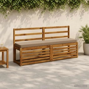 vidaXL Μαξιλάρια Πάγκου 2 Τεμαχίων VUGHT 2 pcs 100% Πολυεστέρας Taupe