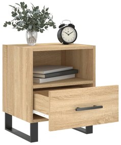 vidaXL Κομοδίνο Sonoma Δρυς 40 x 35 x 47,5 εκ. από Επεξεργασμένο Ξύλο