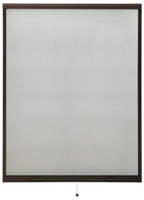 vidaXL Σήτα Παραθύρου Κάθετης Κίνησης Καφέ 120 x 170 εκ.