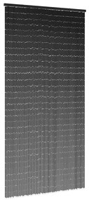 vidaXL Έντομο κουρτίνα πόρτας Σκούρο γκρι 90x220 cm Μπαμπού