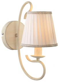 Φωτιστικό Τοίχου - Απλίκα DL7611C 1XE14 22,9ΧΗ31,3cm Dijon White Patine Aca Decor Metal