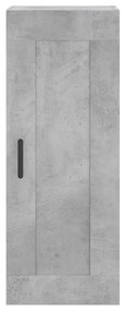 vidaXL Ντουλάπι Γκρι Σκυροδέματος 34,5x34x180 εκ. Επεξεργασμένο Ξύλο