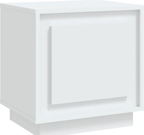 vidaXL Κομοδίνο Λευκό 44 x 35 x 45 εκ. από Επεξεργασμένο Ξύλο