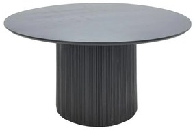 Τραπέζι Canicule απο Μασίφ Ξύλο Ακακίας σε Μαύρο Φ120x79εκ. 120x120x79 εκ.